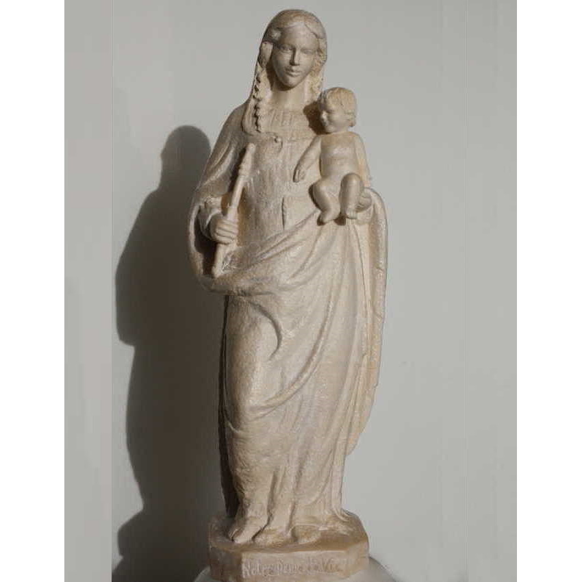 Sculpture Notre-Dame de Vie, statue venasque pere marie-eugene