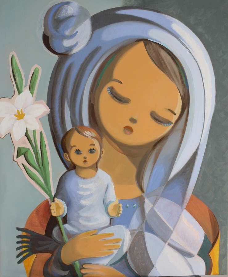 Peinture de la Vierge, Damay Martin