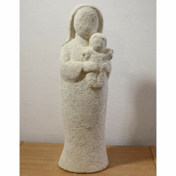 statue vierge pierre naturelle sculptée
