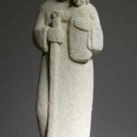 statue joseph sculpture pierre naturelle sculptee martin damay