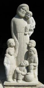 statue saint joseph pierre naturelle sculptée sculpture