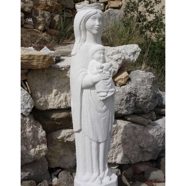 statue vierge madone sculptee sculpture pierre martin damay 2022