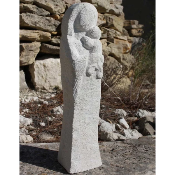 statue vierge madone sculptee sculpture pierre martin damay 2022