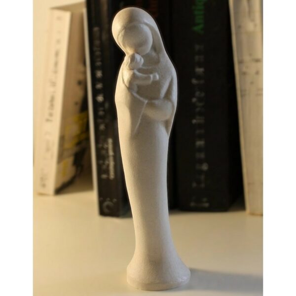 statuette vierge à l'enfant tendresse mere et enfant maternité sculpture