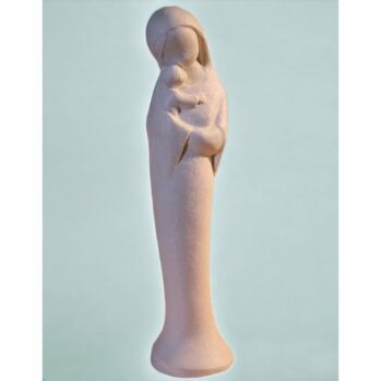 Statuette de Vierge à l’enfant stylisée Maternité de tendresse