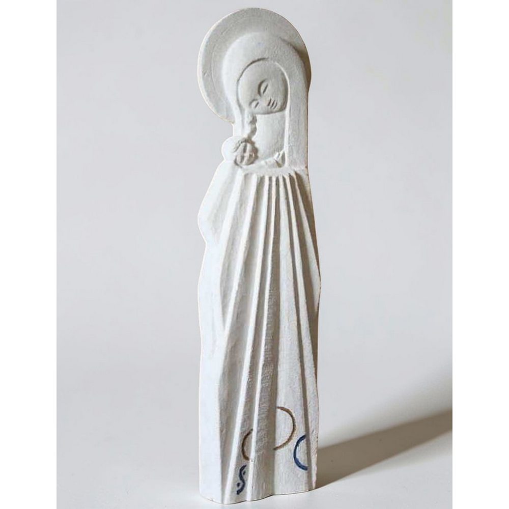 vierge de tendresse aux lignes contemporaines