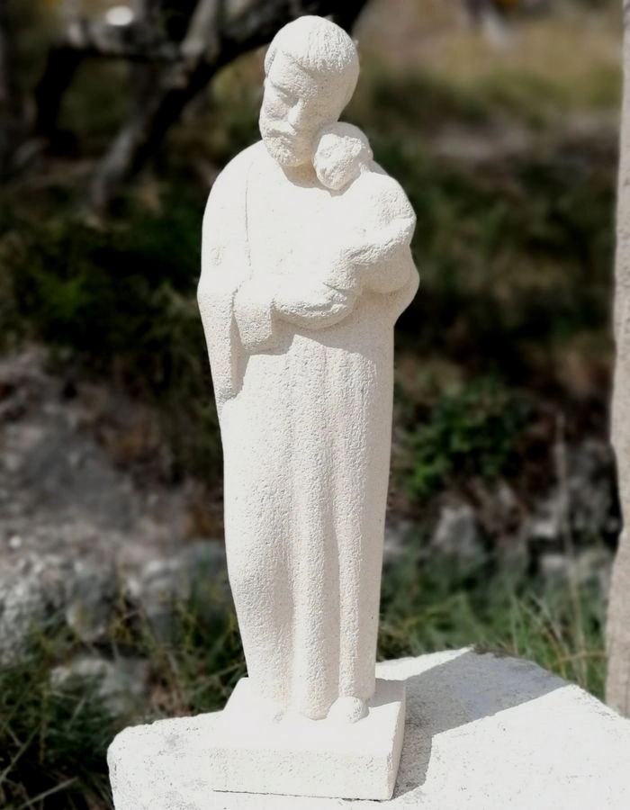 htstatues saint-joseph sculpte pierre