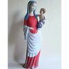grande statue de vierge à l'enfant peinte pour eglise
