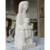 statue vierge assise pierre romane sculpture image belle