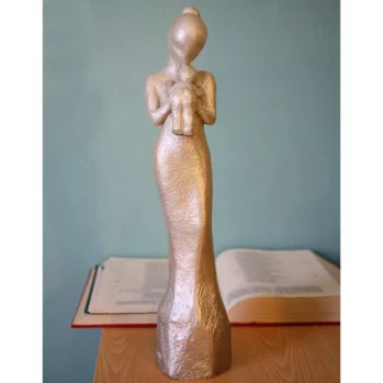 statue mere enfant maternité pierre 40 cm sculpture lepape