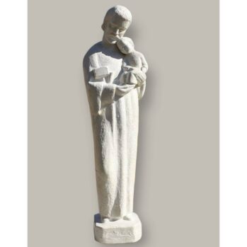 statue saint joseph enfant sculpture tendresse martin damay sculpteur pierres