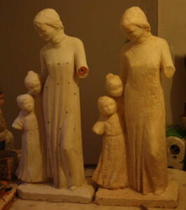 sainte angele merici statue uzès pierre sculpture martin damay