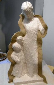 sainte angele merici statue uzès pierre sculpture martin damay