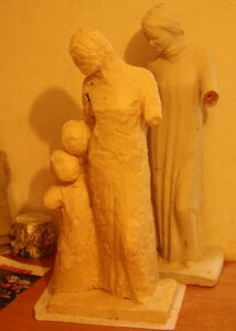 sainte angele merici statue uzès pierre sculpture martin damay