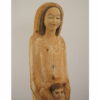 grande statue de vierge en bois pour chapelle et eglise sculpture sculptee