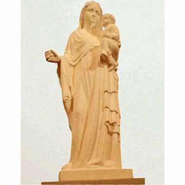 Notre Dame de Beauregard statue en pierre