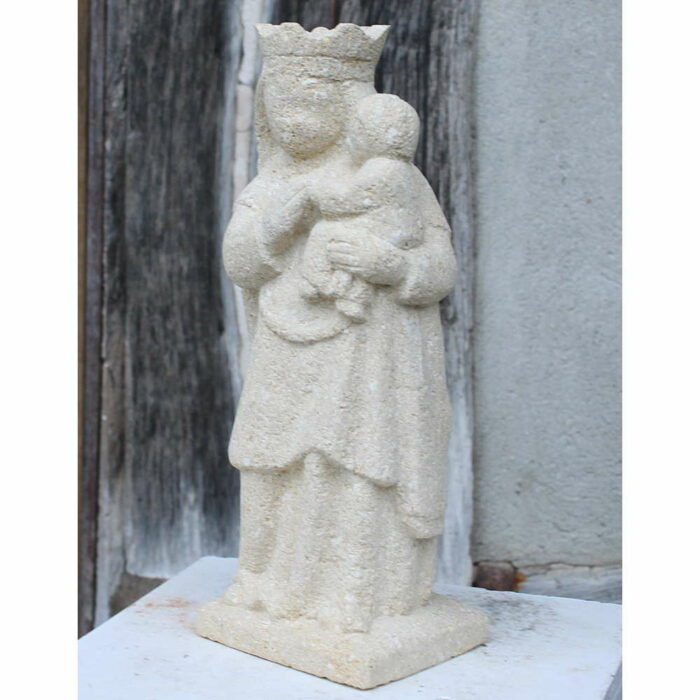 statue vierge en pierre exterieur statut image marie reine