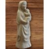 statue vierge en pierre de tendresse avec drapé en tablier