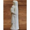 statue vierge en pierre de tendresse avec drapé en tablier