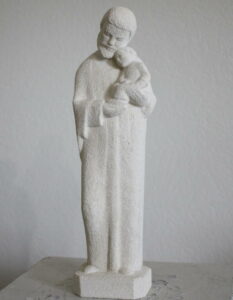 statue de saint Joseph pierre naturelle
