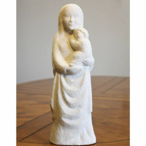 vierge à l'enfant en statue unique sculpture
