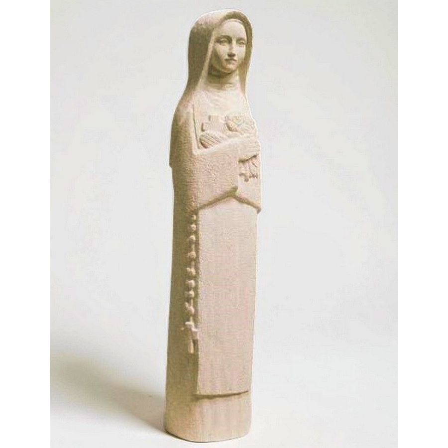 statue en pierre de sainte therese de l'enfant jesus