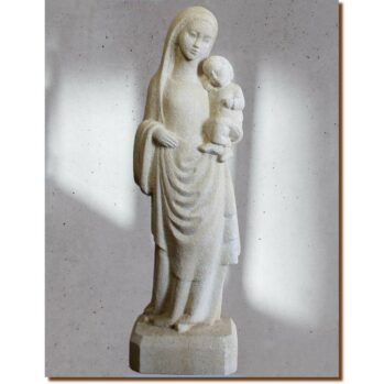Statues de Vierges en pierre de plus de 40 cm