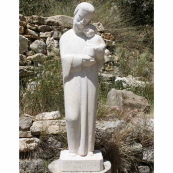 Statue de saint Joseph en pierre