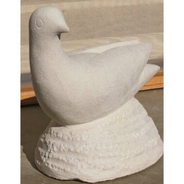 Sculpture d’une colombe en pierre -14,7 cm