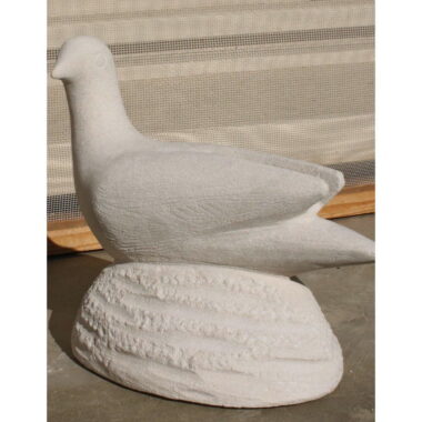 Sculpture d’une colombe en pierre -14,7 cm