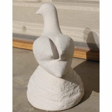 Sculpture d’une colombe en pierre -14,7 cm