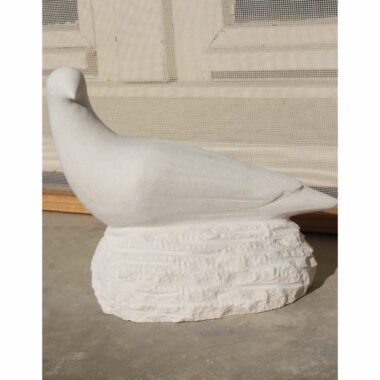 Sculpture d’une colombe en pierre -15,5 cm