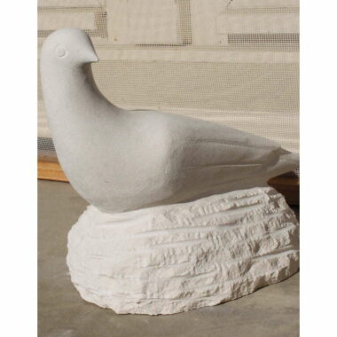 Sculpture d’une colombe en pierre -15,5 cm