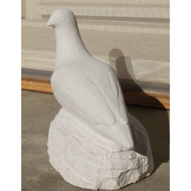 Sculpture d’une colombe en pierre -15,5 cm