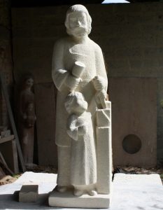 sculpteur pierre a propos artiste art sacré religieux