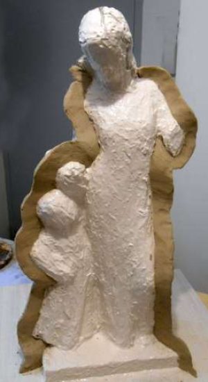 sainte angele merici statue uzès pierre sculpture martin damay