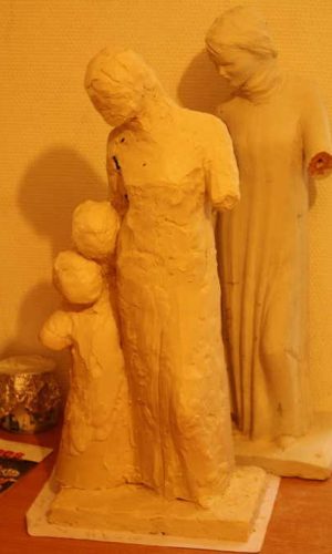 sainte angele merici statue uzès pierre sculpture martin damay
