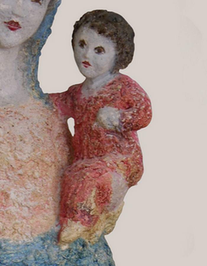 enfant jesus de la statue de vierge martin damay