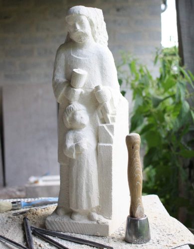 fabrication statue statut pierre naturelle créer