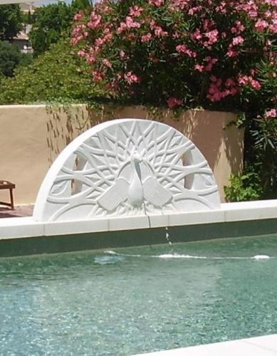 sculpture pierre veritable decoration piscine