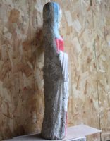 grande statue vierge marie eglise sculpture peinte image photo belle