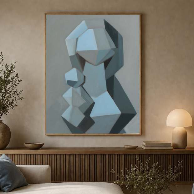 peinture d'une vierge à l'enfant contemporaine