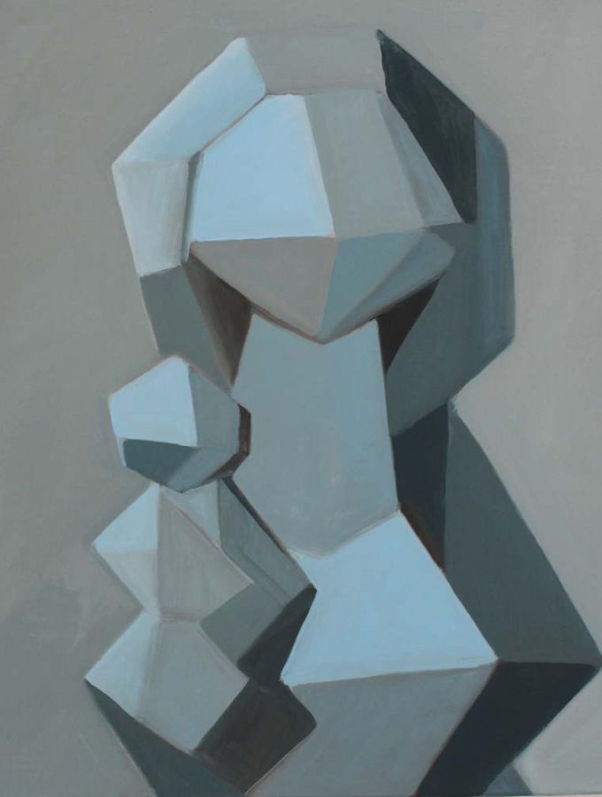 peinture de vierge à l'enfant contemporaine martin damay