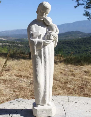 statue joseph pierre sculptee sculpture naturelle