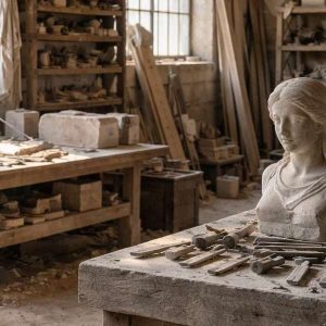 atelier de sculpture statue en pierre bourgogne saone et loire
