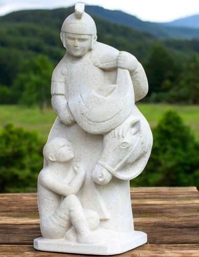 sculpteur pierre statue de saint martin exterieur sculptures