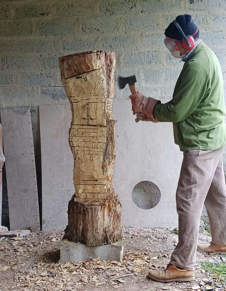 corps du christ en bois d'acacia sculpté