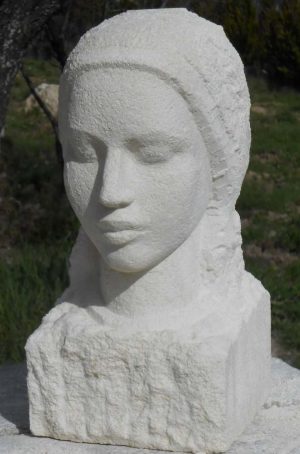 sculpture statue pierre calcaire sculptee martin damay