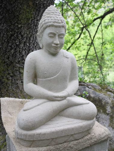 sculpture statue en pierre naturelle bouddha