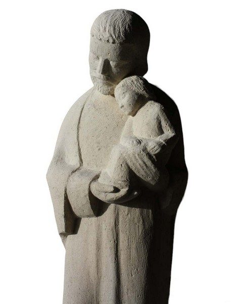 saint joseph statue sculpture exterieur bethleem religieuse pierre naturelle